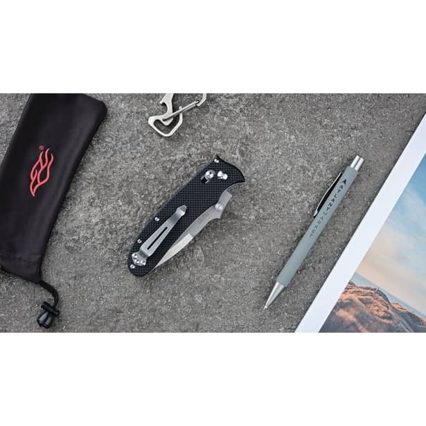 7 - Нож складной Ganzo D704-BK, черный