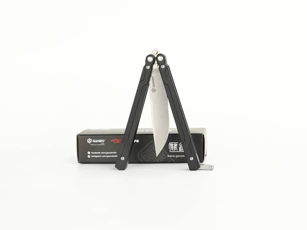 5 - Нож бабочка (балисонг) Ganzo G766-BK, черный