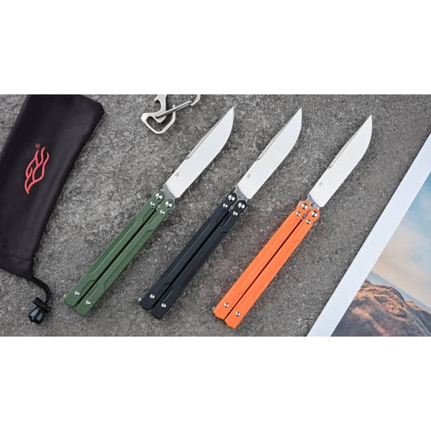 10 - Нож бабочка (балисонг) Ganzo G766-BK, черный