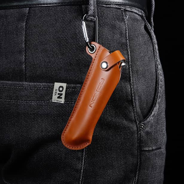 4 - Чехол кожаный для ножа Roxon К2, черный