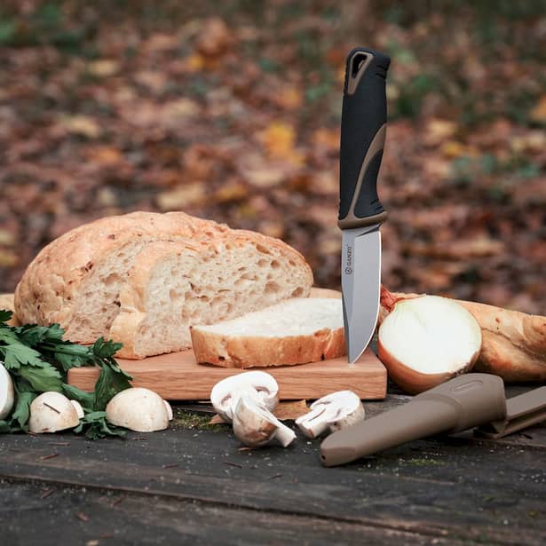 10 - Нож с ножнами Ganzo G807-DY, бежевый