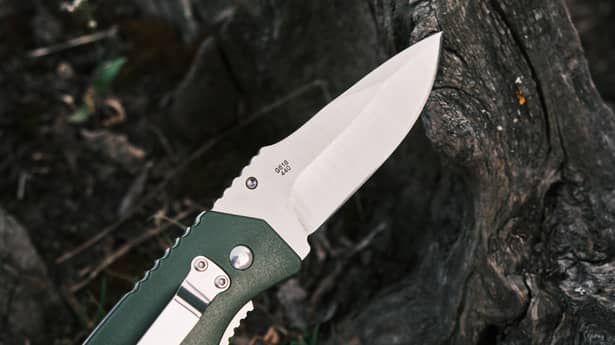 8 - Нож складной Ganzo G618-GR, зеленый