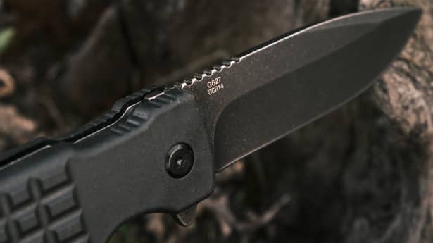 10 - Нож складной Ganzo G627-BK, черный