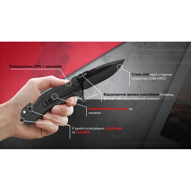 8 - Нож складной Ganzo G628-GR, зеленый