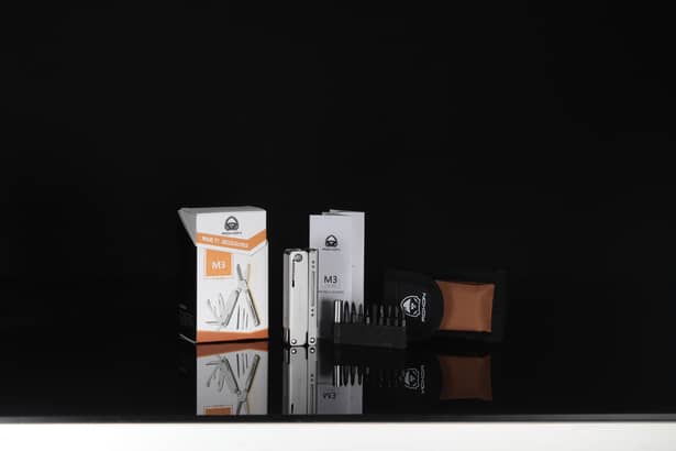 7 - Мультитул міні Roxon M3 зі змінними бітами, сірий