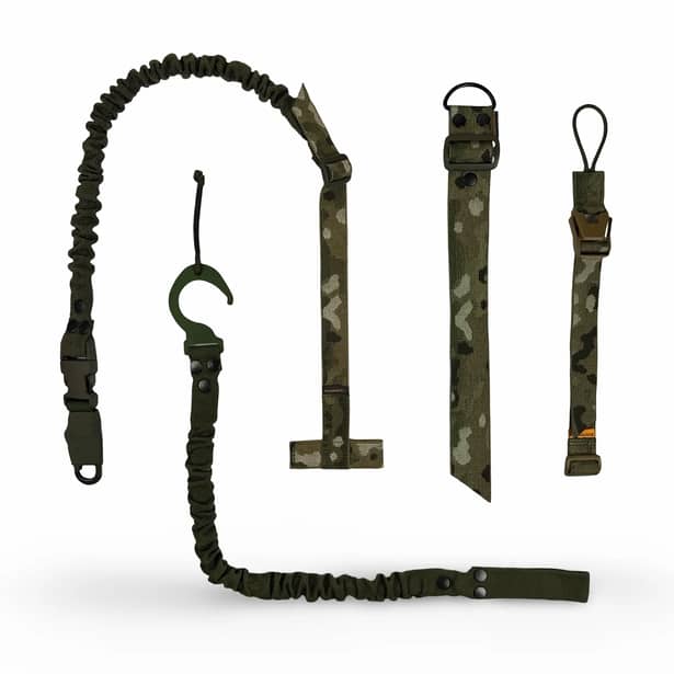 1 - Одноточечный ремень с комплектом креплений к плитоноске RAGNAROK THOR Мультикам+Олива