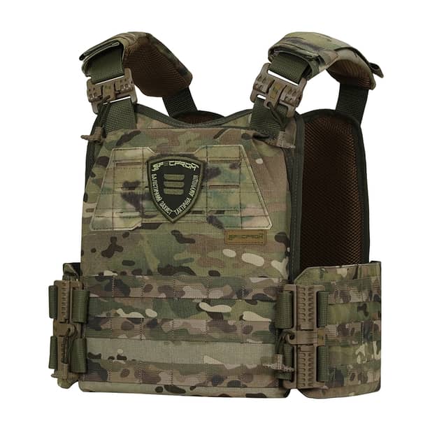 1 - Плитоноска Ares Gen.2 З системою швидкого скидання, для бронеплит розміром 25х30 см. Колір Мультикам