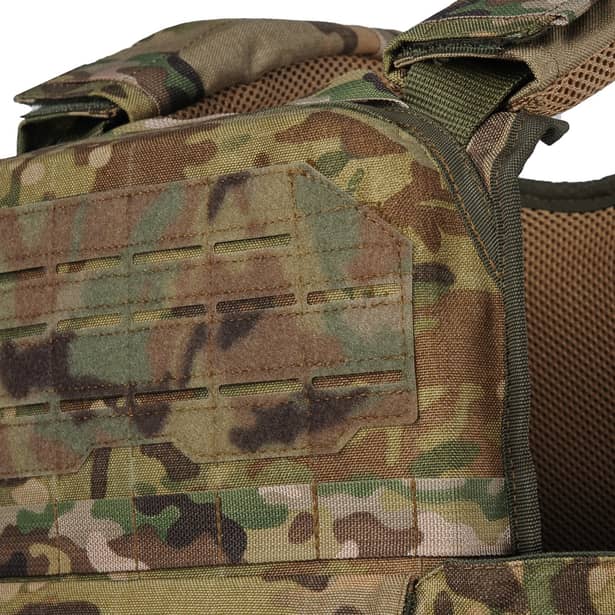 5 - Плитоноска Ares Gen.2 З системою швидкого скидання, для бронеплит розміром 25х30 см. Колір Мультикам