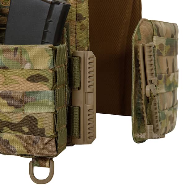 6 - Плитоноска Warmor Gen.3 Pro Max. Система швидкого скидання. (Комплект 7 підсумків). Колір Мультикам