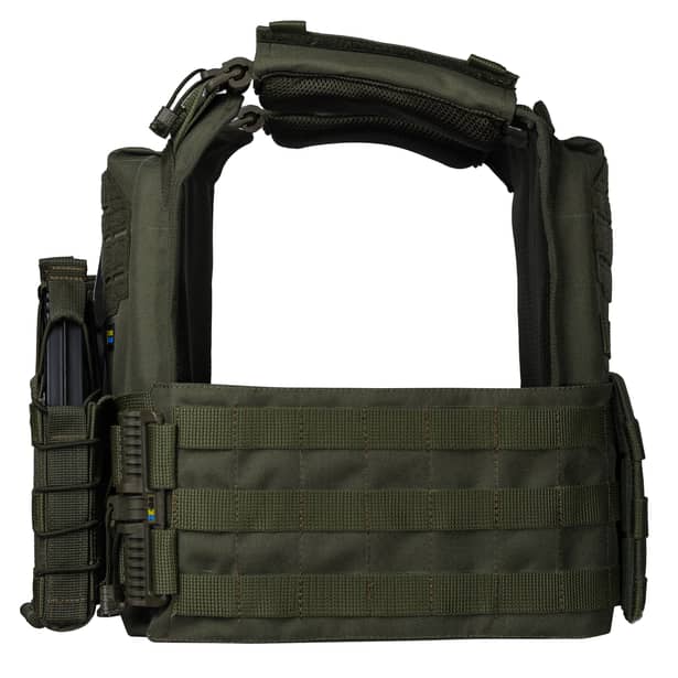 4 - Плитоноска Ares Gen.2 (Комплект 3 подсумки) С системой быстрого сброса, для бронеплит размером 25х30 см. Цвет Олива