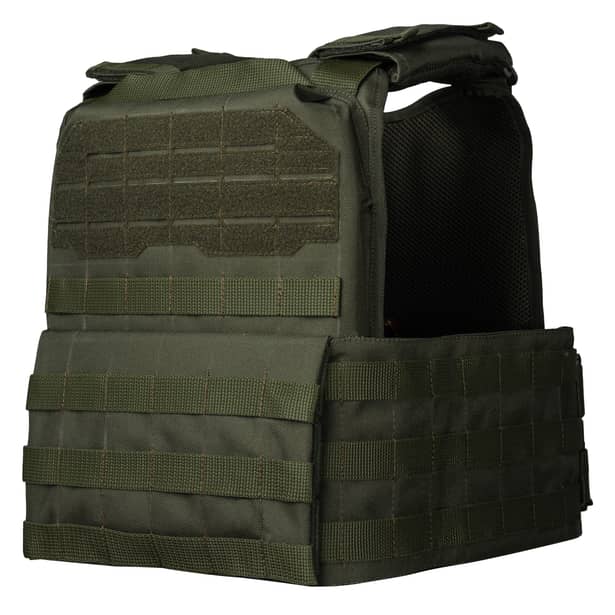 5 - Плитоноска Ares Gen.2 (Комплект 3 подсумки) С системой быстрого сброса, для бронеплит размером 25х30 см. Цвет Олива