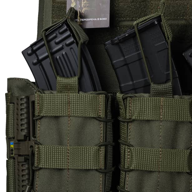 8 - Плитоноска Ares Gen.2 (Комплект 3 подсумки) С системой быстрого сброса, для бронеплит размером 25х30 см. Цвет Олива
