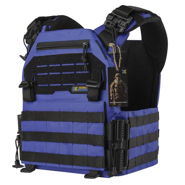 1 - Плитоноска Warmor Gen.3 Pro с системой быстрого сброса. Molle. Цвет Синий