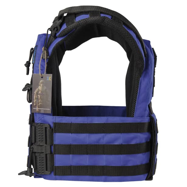 4 - Плитоноска Warmor Gen.3 Pro с системой быстрого сброса. Molle. Цвет Синий