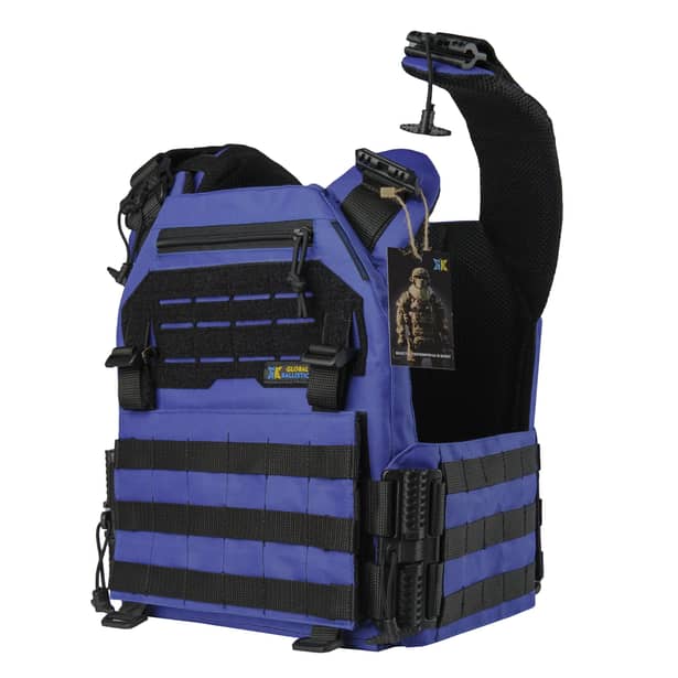 5 - Плитоноска Warmor Gen.3 Pro с системой быстрого сброса. Molle. Цвет Синий