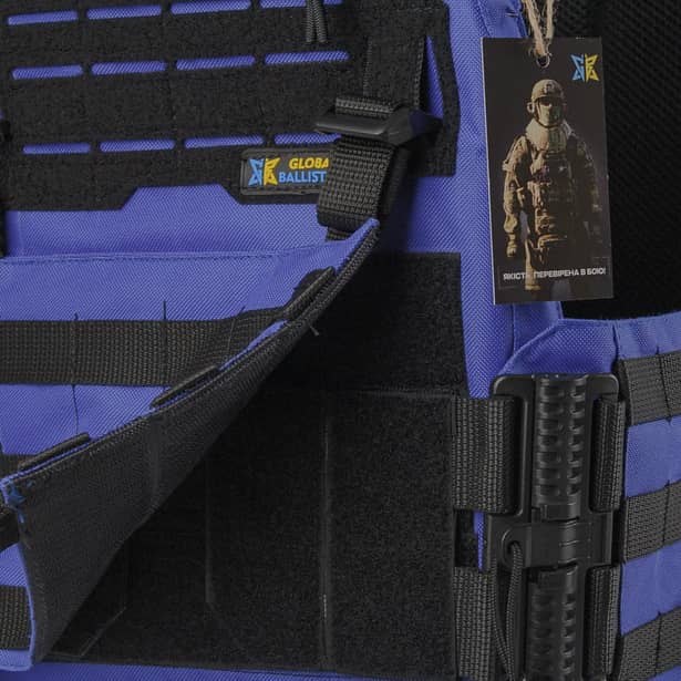 6 - Плитоноска Warmor Gen.3 Pro с системой быстрого сброса. Molle. Цвет Синий