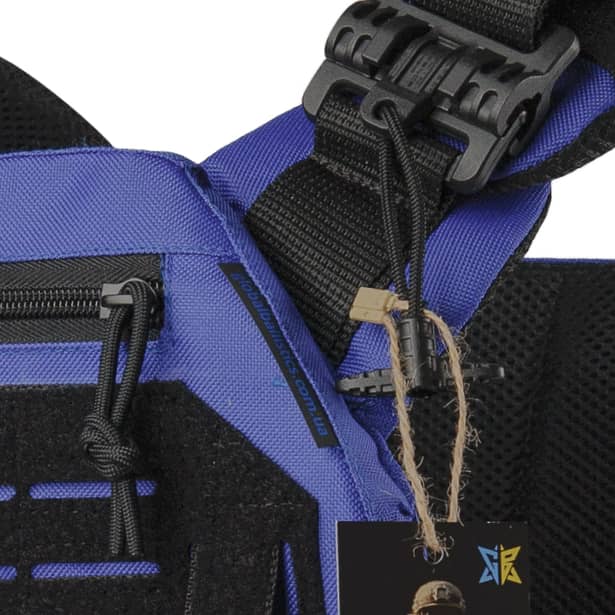 8 - Плитоноска Warmor Gen.3 Pro с системой быстрого сброса. Molle. Цвет Синий