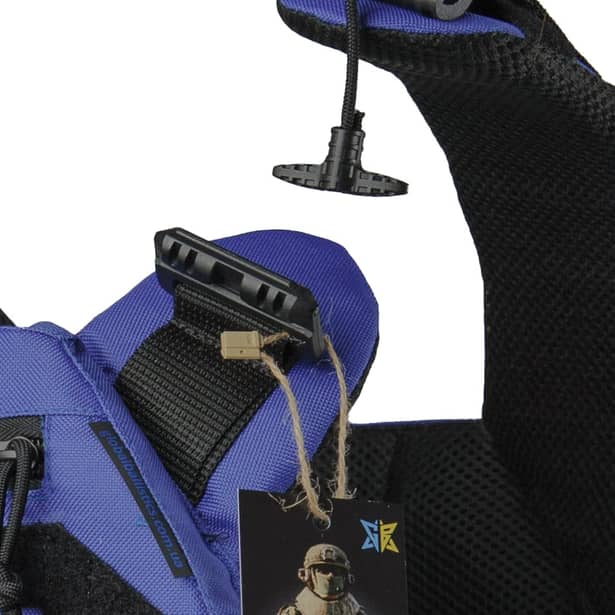 7 - Плитоноска Warmor Gen.3 Pro с системой быстрого сброса. Molle. Цвет Синий