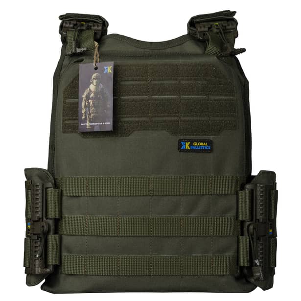 2 - Плитоноска Ares Gen.2 З системою швидкого скидання, для бронеплит розміром 25х30 см. Колір Олива