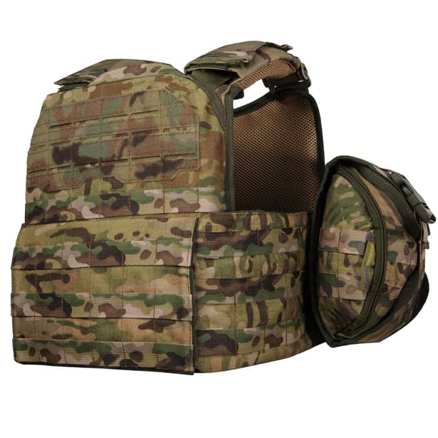 4 - Плитоноска Ares Gen.2. (Комплект 7 подсумков) с системой быстрого сброса. Molle. Цвет Мультикам