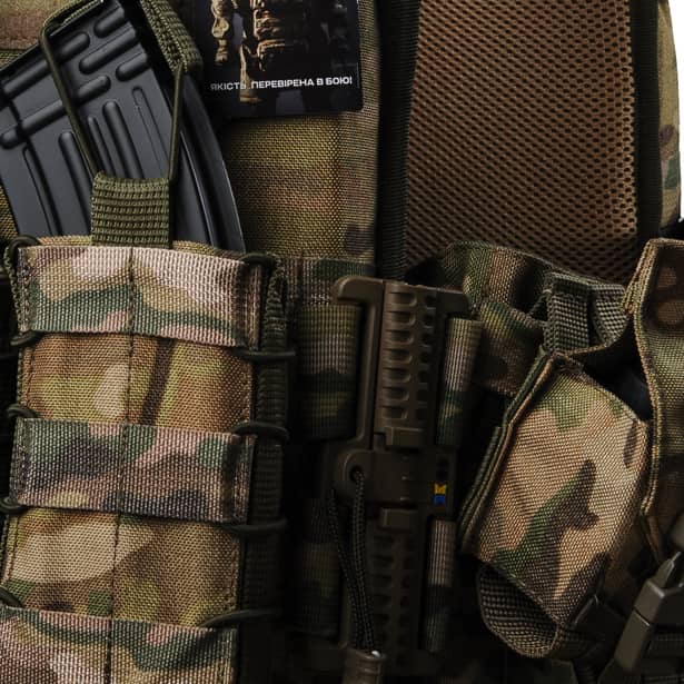 6 - Плитоноска Ares Gen.2. (Комплект 7 подсумков) с системой быстрого сброса. Molle. Цвет Мультикам