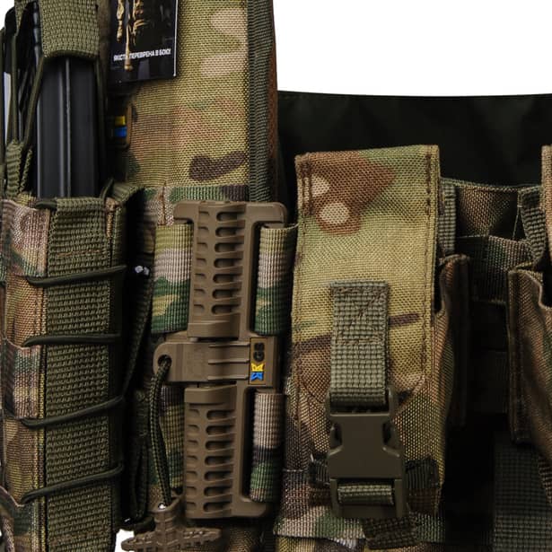 7 - Плитоноска Ares Gen.2. (Комплект 7 подсумков) с системой быстрого сброса. Molle. Цвет Мультикам