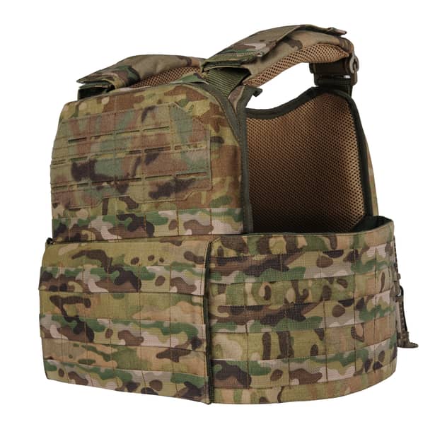 5 - Плитоноска Ares Gen.2 (Комплект 3 подсумки) С системой быстрого сброса, для бронеплит размером 25х30 см. Цвет Мультикам