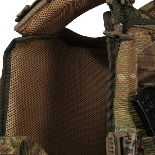 8 - Плитоноска Ares Gen.2 (Комплект 3 подсумки) С системой быстрого сброса, для бронеплит размером 25х30 см. Цвет Мультикам