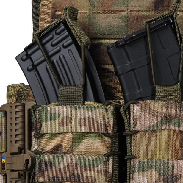 10 - Плитоноска Ares Gen.2 (Комплект 3 подсумки) С системой быстрого сброса, для бронеплит размером 25х30 см. Цвет Мультикам