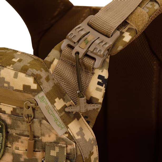 12 - Плитоноска Warmor Gen.3 Pro Max. Система швидкого скидання. (Комплект 7 підсумків). Колір Піксель ММ14