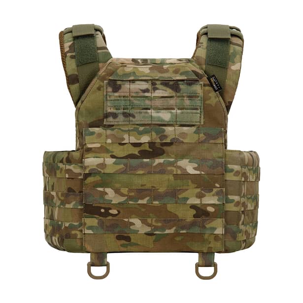 4 - Плитоноска Warmor Gen.3 Pro с системой быстрого сброса. (Комплект 3 подсумки) Molle. Цвет Мультикам