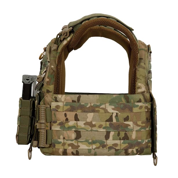 5 - Плитоноска Warmor Gen.3 Pro с системой быстрого сброса. (Комплект 3 подсумки) Molle. Цвет Мультикам