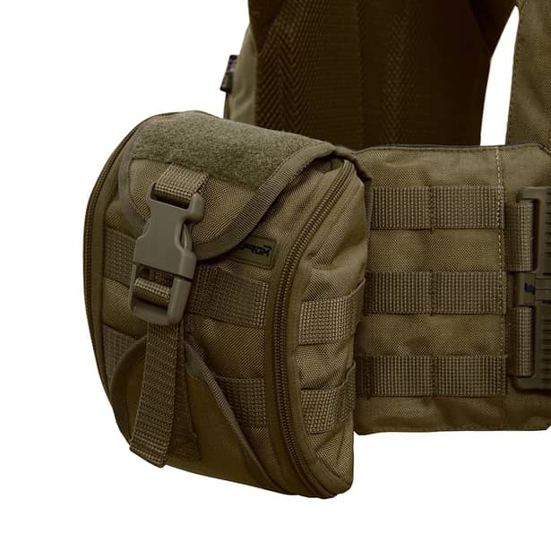 7 - Плитоноска Warmor Gen.3 Pro Max. Система быстрого сброса. (Комплект 7 подсумков). Цвет Олива