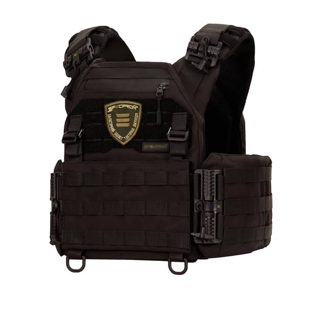 1 - Плитоноска Warmor Gen.3 Pro з системою швидкого скидання. Molle. Колір Чорний