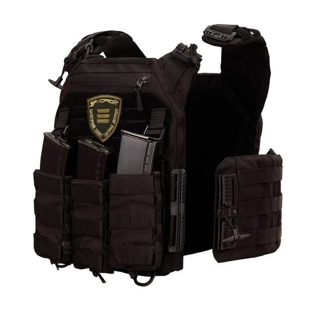 2 - Плитоноска Warmor Gen.3 Pro з системою швидкого скидання. Molle. Колір Чорний