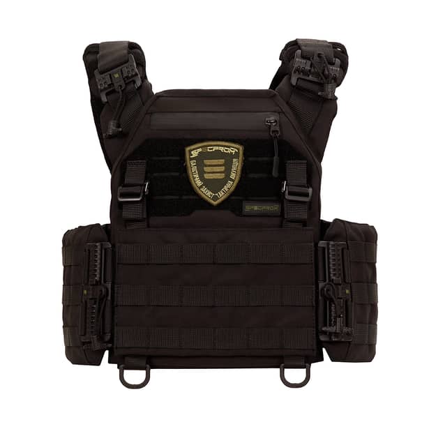 5 - Плитоноска Warmor Gen.3 Pro з системою швидкого скидання. Molle. Колір Чорний