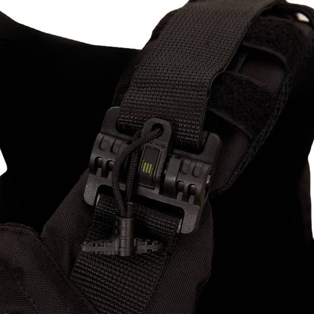 8 - Плитоноска Warmor Gen.3 Pro с системой быстрого сброса. (Комплект 3 подсумки) Molle. Цвет Черный