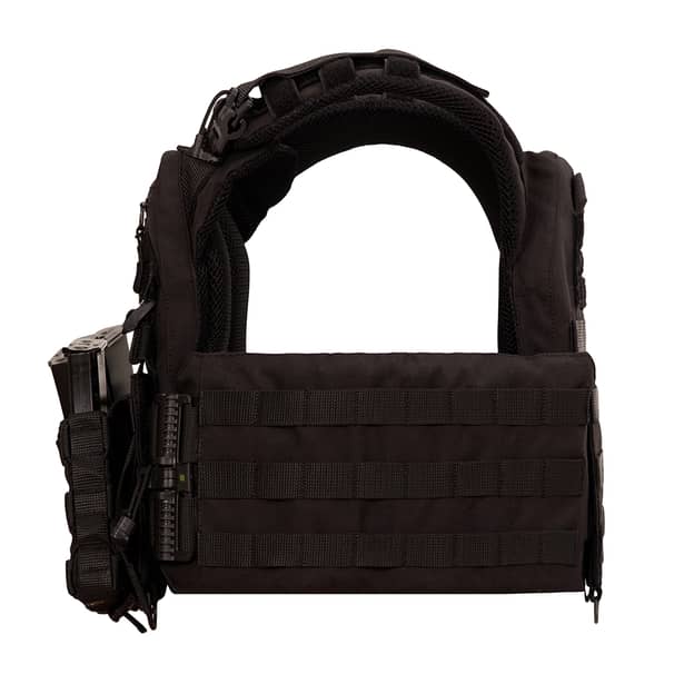 7 - Плитоноска Warmor Gen.3 Pro с системой быстрого сброса. (Комплект 3 подсумки) Molle. Цвет Черный