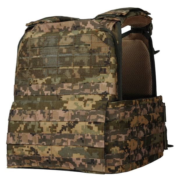 4 - Плитоноска Ares Gen.2 З системою швидкого скидання, для бронеплит розміром 25х30 см. Колір Піксель