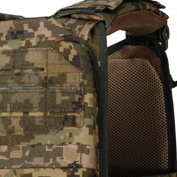 5 - Плитоноска Ares Gen.2 З системою швидкого скидання, для бронеплит розміром 25х30 см. Колір Піксель