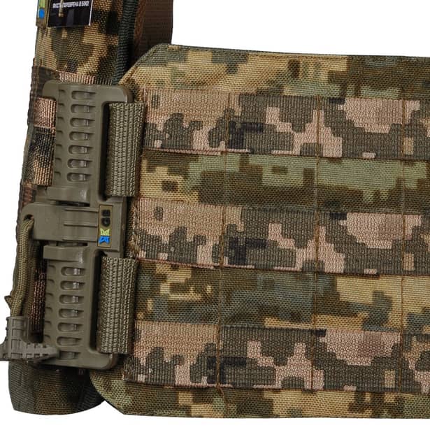 6 - Плитоноска Ares Gen.2 З системою швидкого скидання, для бронеплит розміром 25х30 см. Колір Піксель