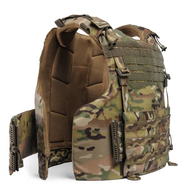 6 - Плитоноска Warmor Gen.4 (Комплект 4 підсумки) з системою швидкого скидання. Molle. Колір Мультикам