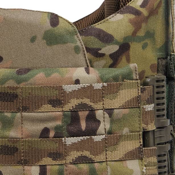 11 - Плитоноска Warmor Gen.4 (Комплект 4 підсумки) з системою швидкого скидання. Molle. Колір Мультикам