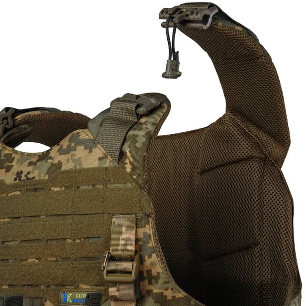 6 - Плитоноска Warmor Gen.4 (Комплект 4 подсумки) с системой быстрого сброса. Molle. Цвет Пиксель