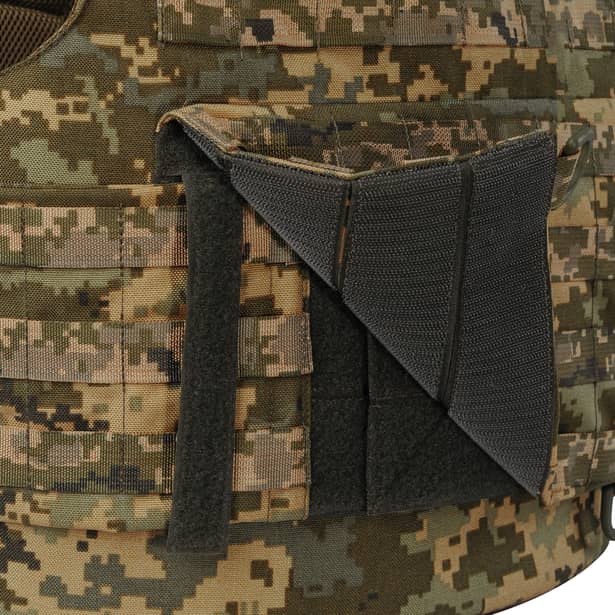 11 - Плитоноска Warmor Gen.4 (Комплект 4 подсумки) с системой быстрого сброса. Molle. Цвет Пиксель