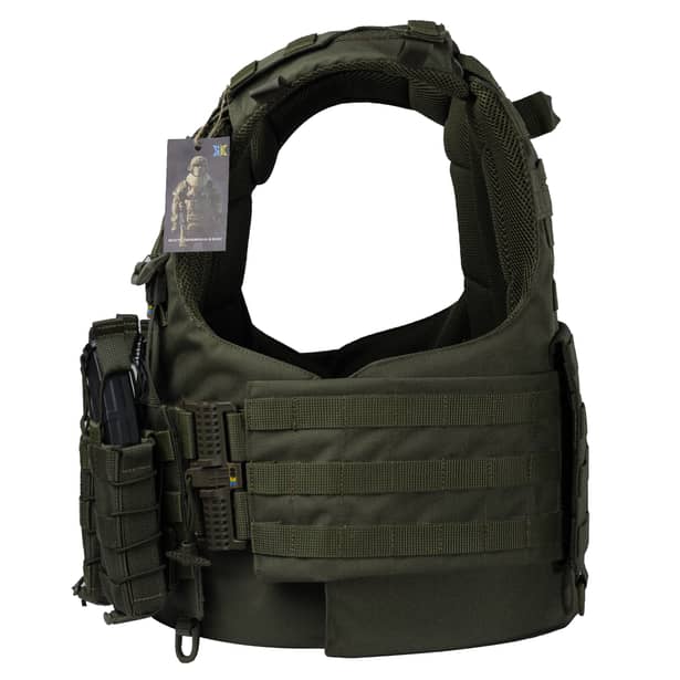 4 - Плитоноска Warmor Gen.4 (Комплект 4 подсумки) с системой быстрого сброса. Molle. Цвет Олива.