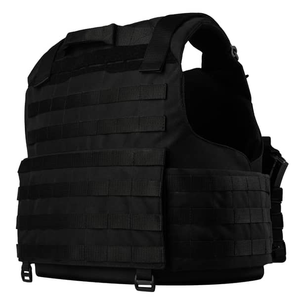 6 - Плитоноска Warmor Gen.4 (Комплект 4 подсумки) с системой быстрого сброса. Molle. Цвет Черная