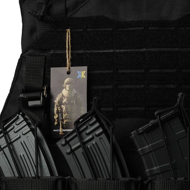 10 - Плитоноска Warmor Gen.4 (Комплект 4 подсумки) с системой быстрого сброса. Molle. Цвет Черная