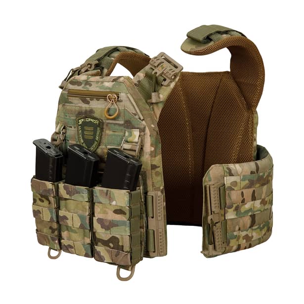 4 - Плитоноска Warmor Gen.3 Pro з системою швидкого скидання. Molle. Колір Мультикам