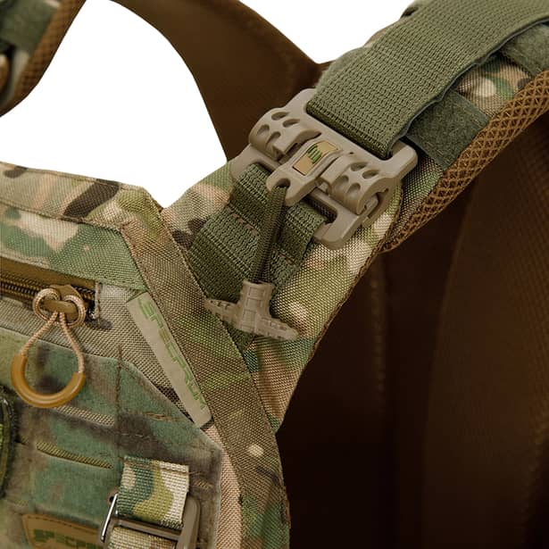 7 - Плитоноска Warmor Gen.3 Pro з системою швидкого скидання. Molle. Колір Мультикам